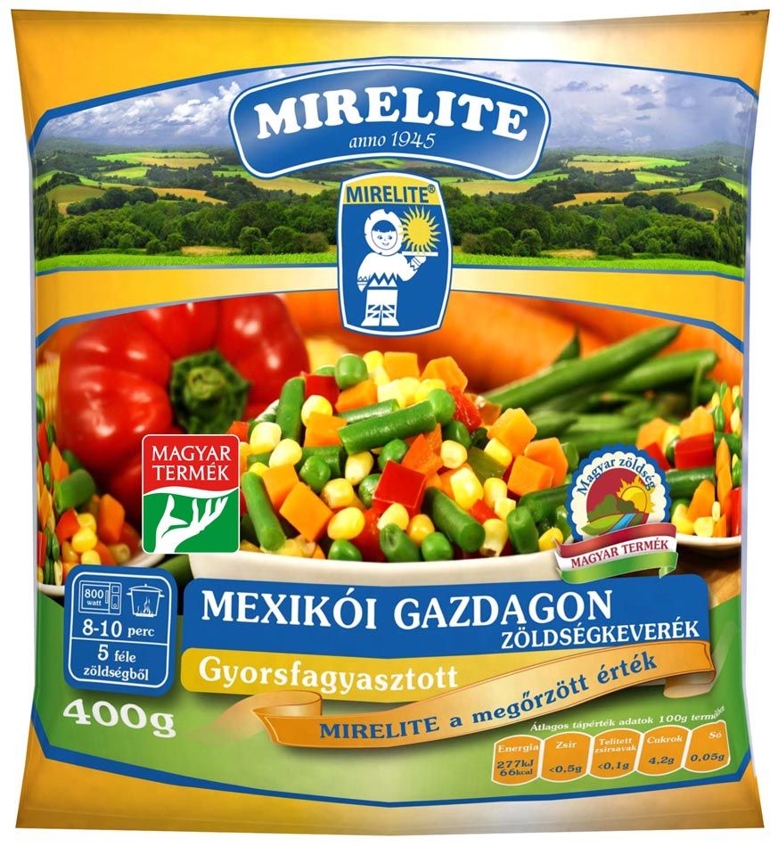 MIRELITE mexikói zöldségkeverék gazdagon 400g